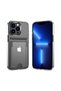 حافظة من السيليكون الفاخر الشفاف المتوافق مع هاتف Iphone 13 Pro مع فتحة بطاقة صلبة - 3