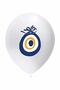 Best Nazar Beaded White Mashallah Balloon 10 Pieces - 2
