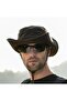 Snap Buttoned Hiking and Hunting Panama Hat (With Mesh) (Unisex) (Brown) - 2