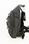 Linen Cross Back Shoulder and Chest Daily Bag with Headphone and USB Port Blue-black - 3