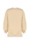 Bej Oversize/Geniş Kalıp Yırtmaç Detaylı Kalın İçi Polarlı Örme Sweatshirt TWOAW23SW00195 - 12