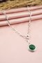 Women's Special Design Plastic Stone Colored Medallion Necklace - 3