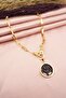 Women's Special Design Knitted Chain Necklace with Tree of Life and Hand Figures - 3