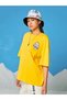 Women's Yellow Today Was Printed Oversize T-Shirt - 2