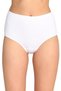 6 Pieces Tutku Women's High Waist Bato Thick Rubber Panties White (With Earphones as a Gift) - 7