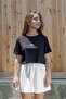 Siyah Crop T-shirt