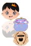 Organic Natural Wooden Baby Boy Gift Souvenir Tooth Storage Box Tooth Album