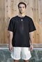 Siyah Oversize Erkek Tsort