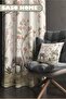 Cream Elephant And Roses Pattern 140 X 270 Cm Digital Printed Velvet Background Curtain (Single Wing) - 2
