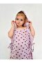 Organic Double Layer Patterned Muslin Poncho // Hooded // 60x50 Cm // Heart