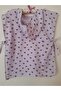 Organic Double Layer Patterned Muslin Poncho // Hooded // 60x50 Cm // Heart - 6