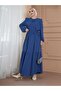 Ayrobin Belted Dress with Ruffle Detail on the Collar - 3