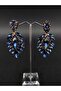 Navy Blue Crystal Stone Henna Wedding Bridal Earring – Bijoux Earring – Bijoux Earring – Bijoux Earring
