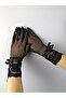 Special Black Long Bow Gloves for Brides – Magnet, Gift, Ornamental Accessory - 2