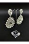 White Crystal Stone Henna Wedding Bridal Earring – Bijoux Earring – Bijoux Earring – Bijoux Earring - 4