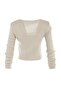 Taş Crop Bağlama Detaylı Bluz-Hırka Triko Takım Triko Hırka TWOSS21HI0002 - 7