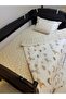 70x120 Baby Sleeping Set with Mosquito Net, Crescent and Star Pattern, 12 Pieces Compatible with Park Cribs (crib is not included) - 6