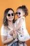 Mother Girl Combination Crystal Sunglasses Black Glass - 3