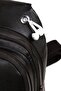 Unisex Black Leather Cross Strap Shoulder Waist Chest Bag with Headphone Outlet - 6