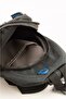 Linen Cross Back Shoulder and Chest Daily Bag with Headphone and USB Port Blue-black - 6