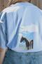 Oversize Mavi T-Shirt - 4