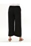 Women's Black Elastic Waist Plus Size Ayrobin Trousers - 7