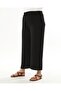 Women's Black Elastic Waist Plus Size Ayrobin Trousers - 8