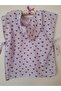 Organic Double Layer Patterned Muslin Poncho // Hooded // 60x50 Cm // Heart - 5