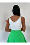 Women's V-Neck Strap Collar Detailed Summer Knitwear Athlete Trk3890 - 3