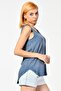 Indigo-Inido Likely Round Neck Tank Top - 5