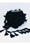 Black Cotton Fringe Tassel 1 Meter Width 4 cm – Decorative Ribbon - 4
