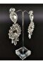 White Crystal Stone Henna Wedding Bridal Earring – Bijoux Earring – Bijoux Earring – Bijoux Earring - 2
