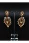 Yellow Crystal Stone Henna Wedding Bridal Earring – Bijoux Earrings – Bijoux Earrings – Bijoux Earrings - 5