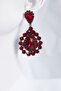Red Crystal Stone Henna Crown and Earring Set, Bridal Crown and Earring Set, Bridal Accessory – Bridal Akse - 3
