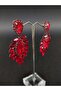 Burgundy Crystal Stone Henna Wedding Bridal Earring – Bijoux Earring – Bijoux Earring – Bijoux Earring - 2
