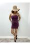 Flexible Purple Shiny Fabric Strapless Dress Evening Dress and Graduation Dress Evening Dress 575 - 3