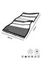 100% Organic Cotton, Zebra Patterned Pink Peshtemal, Bath and Beach Towel, 100x175cm - 7