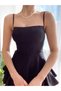 Rope Strap Princess Model Dress Black - 3