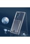 Samsung Galaxy S21 Ultra Case Transparent Smooth Surface Shock Absorbing Cover with Card Holder - 3