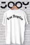 Unisex Los Angeles Written White Oversize Tshirt