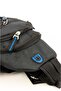 Linen Cross Back Shoulder and Chest Daily Bag with Headphone and USB Port Blue-black - 5