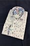 New Season Navy Blue Leaf Long Sleeve Children's Shirt - 4