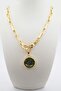 Women's Special Design Knitted Chain Necklace with Tree of Life and Hand Figures - 2