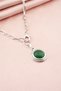 Women's Special Design Plastic Stone Colored Medallion Necklace