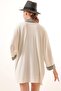 05866 Nakışlı Örme Kimono - Beyaz - 4