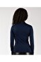 Women's Long Sleeve Turtleneck Stretch Fabric Bodysuit - 3