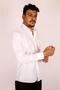 Men's Long Sleeve White Classic Shirt - 2
