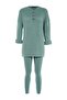 Mint Corded Fabric Wide Fit Knit Top and Bottom Set TWOAW22AU0039 - 8