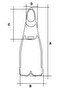 Pro Plastic Fin Long Blade Replaceable Machete Pallet - 4