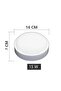 Balcony Lamp Artos 15W White Case Round Bathroom Lamp 6400K White Led Light Terrace Ceiling Lamp - 4